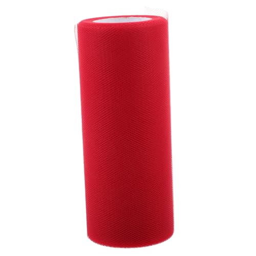 CORHAD Rote Tüllrolle Polyester Hochzeit Deko DIY Tutu Bastelstoff für Party Raum Tür Blumendekoration Geschenkverpackung CORHAD Rote Tüllrolle Polyester Hochzeit Deko DIY Tutu Bastelstoff für Party Raum Tür Blumendekoration Geschenkverpackung von CORHAD