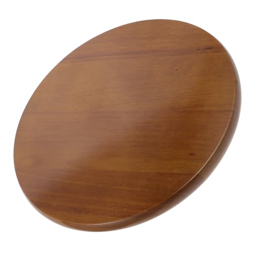 CORHAD Runder Hockersitz Ersatzplatte aus Glattem Gummibaumholz Robust Langlebig Einfache Montage Zubehör für Barhocker Esszimmer Büro Restaurant Sitzfläche von CORHAD