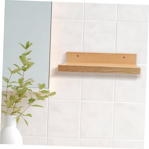 CORHAD Schwebendes Wandregal aus Holz Langlebiges Wandmontage Regal Vielseitiger Aufbewahrungshalter für Schlafzimmer Bad Küche und Wohnzimmer Modernes Design Stabile Wanddekoration von CORHAD