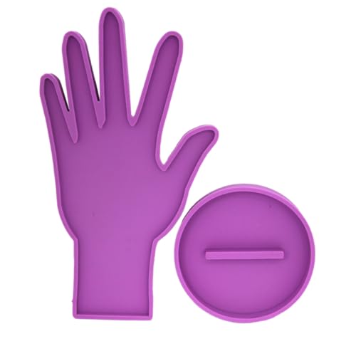 CORHAD Silikonform DIY Epoxidharz Gießform für Schmuckhalter Bastelset mit Sockel Leicht zu Reinigen Kreative Schmuckdisplay-Dekoration für Individuelle Kunstwerke von CORHAD