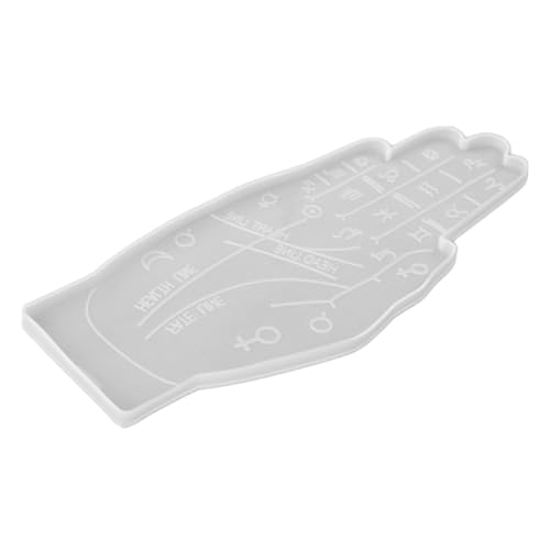 CORHAD Silikonform Untersetzer mit Palm Design Flexible Resin Gießform für DIY Kristallharz Coaster und Aufbewahrungstablett Transparente Leicht zu Reinigende Bastel Schale von CORHAD