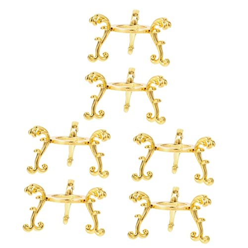 CORHAD Ständer Für Kugel 6 Stk Kristallkugelhalterung Diamantständer Bälle, Die Basis Anzeigen 3d Gravierter Kugelhalter Kugel-präsentationsständer Antiker Kugelständer Diamant- Golden Legierung von CORHAD