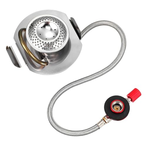 CORHAD Tragbarer Campingkocher Edelstahl Gaskocher Brennerkopf Outdoor Grill Adapter Leicht Langlebig für Picknick und Wandern CORHAD Tragbarer Campingkocher Edelstahl Gaskocher Brennerkopf Outdoor Grill Adapter Leicht Langlebig für Picknick und Wandern von CORHAD