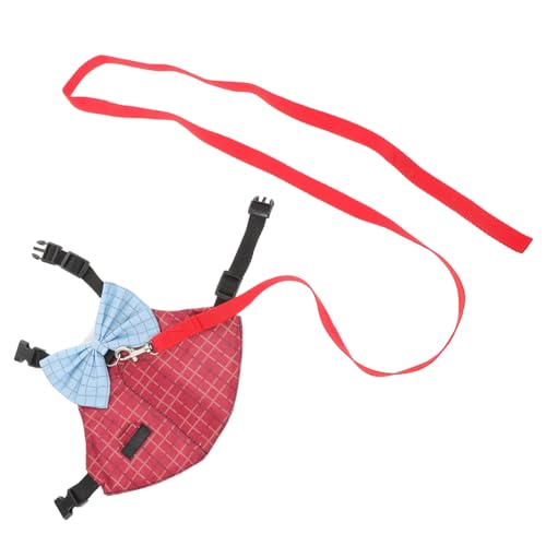 CORHAD Verstellbares Kaninchengeschirr Set mit Leine Stilvoller Hasenanzug in Gentleman-Design Sicher und Bequem für Kleine Kaninchen Geeignet für Outdoor-spaziergänge Partys und von CORHAD