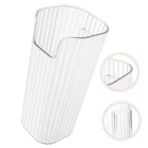 CORHAD Wandmontierter Regenschirmhalter Transparent Weiß Platzsparender Wand Organizer für Innenräume Vielseitige Aufbewahrungsbox für Falt Stockschirme Einfache Montage für Flur von CORHAD
