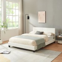[corium] - Kunstlederbett Albacete 140x200 cm Weiß Corium 43710146 von [CORIUM]