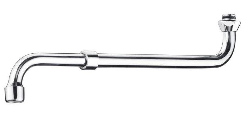 CORNAT Auslaufventil Cornat Rohrauslauf S-Form 27 - 44 cm verchromt von CORNAT