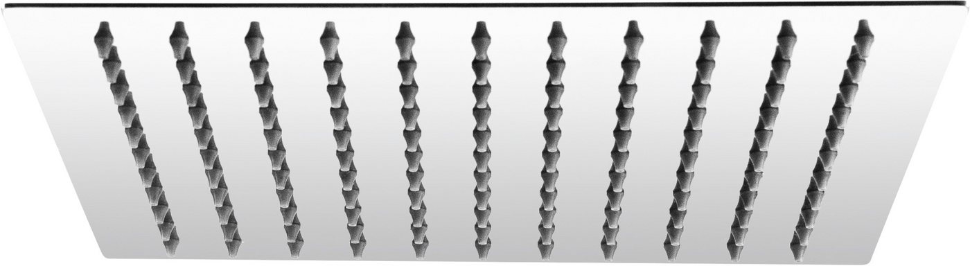 CORNAT Kopfbrause 250 x 250 mm Kopf-Größe - 1 Strahlart - Kugelgelenk & Anti-Kalk-Düsen, Extra schlankes Design - Edelstahl rostfrei von CORNAT