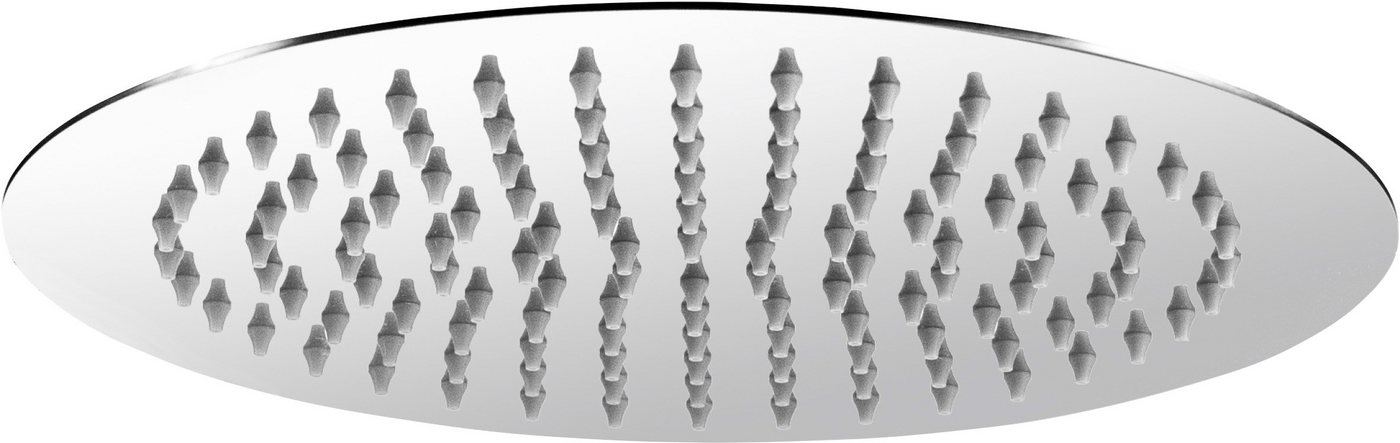 CORNAT Kopfbrause 250 mm Kopfdurchmesser - 1 Strahlart - Kugelgelenk & Anti-Kalk-Düsen, Extra schlankes Design - Edelstahl rostfrei von CORNAT