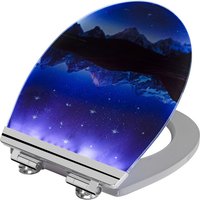 CORNAT WC-Sitz »LED«, MDF, Reversed Edge, mit Softclose-Funktion - blau CORNAT WC-Sitz »LED«, MDF, Reversed Edge, mit Softclose-Funktion - blau von CORNAT