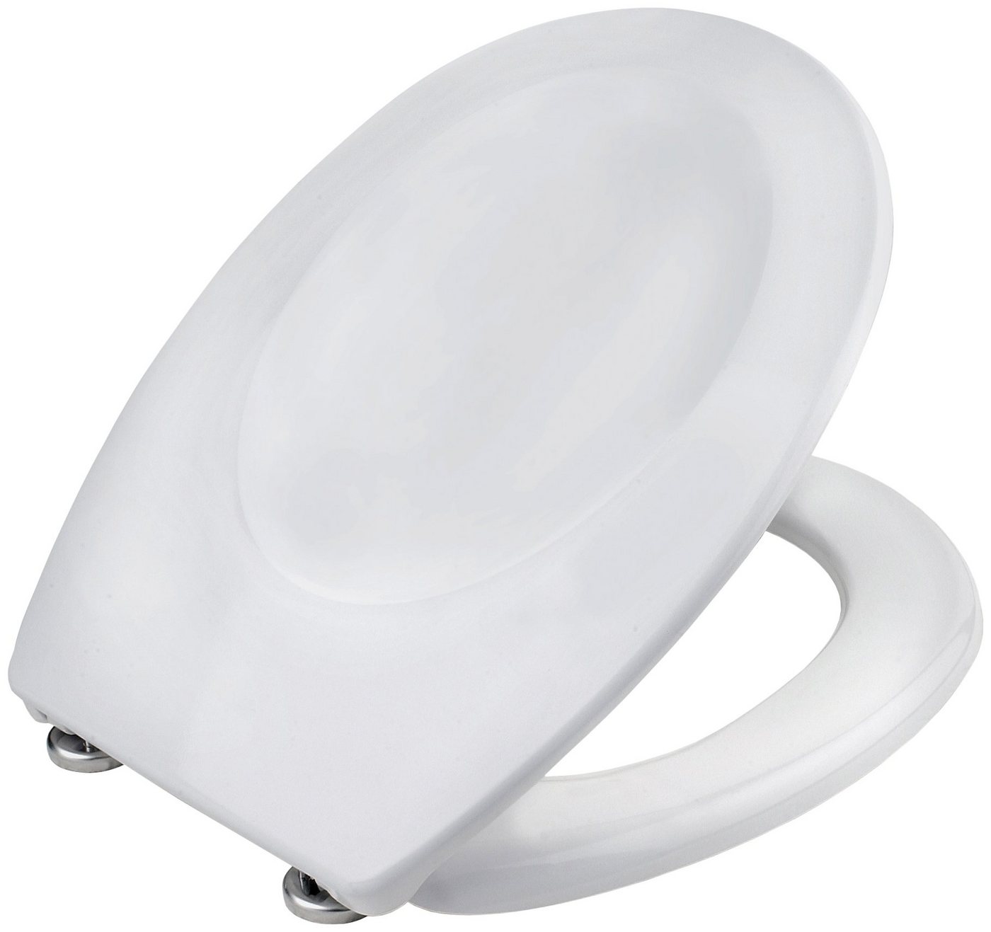 CORNAT WC-Sitz Klassisch weißer Look - Pflegeleichter Duroplast, Schlichtes Design passt in jedes Badezimmer / Toilettensitz von CORNAT