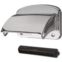 Papierrollhalter chrom, mit Deckel Toilettenpapierhalter - Cornat von CORNAT