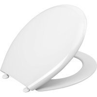 WC-Sitz 'Palu' - Klassisch weißer Look - Pflegeleichter Thermoplast - Schlichtes Design passt in jedes Badezimmer / Toilettensitz / Klodeckel / von CORNAT