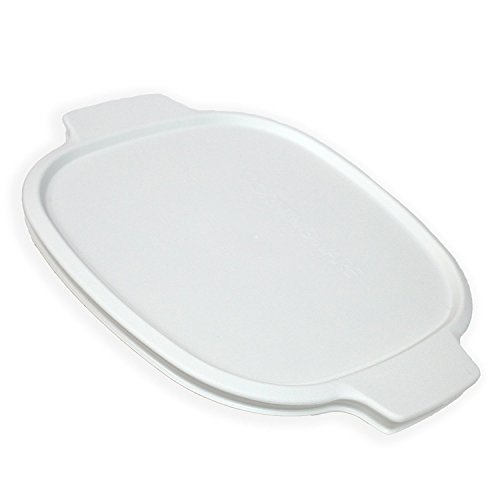 CORNINGWARE StoveTop 2-qt / 3-qt Weißer Kunststoffdeckel (passend für Corningware A-2) - Schnappverschluss, Kunststoff, quadratisch, spülmaschinenfest, Mikrowellengeeignet von CORNINGWARE