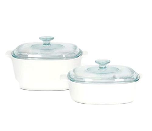 Corningware StoveTop Pyroceram Just White Casserole 4-pc Set by CorningWare von CORNINGWARE