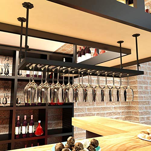 CORNLYYUMI Glas Weinglasrahmen Ceig Schmiedeeisen Weinregal, Rotweinglashalter, Weinregal Eisen Hoher Getränkehalter Hängender Getränkehalter Bar-Ausstellungsständer Stehtischregal Weinregale von CORNLYYUMI