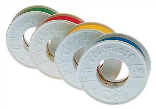 Isolierband schwarz B.15mm L.10m säurebeständig COROPLAST, 20 St. von COROPLAST