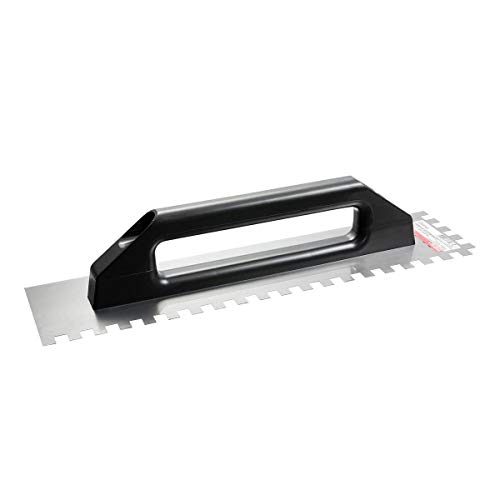 NUEVO 2024 - PEINE DE ACERO INOXIDABLE CON MANGO GOMA CERRADO 280 x 120 mm – 12 x 12 mm von CORTAG
