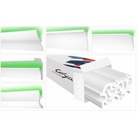 Led Stuckleisten aus hdps - hochdichtes Styropor, leicht & schlagfest Cosca LED-Leisten cled: 2 Meter / 1 Leiste, CK24 - 50 x 55 mm von COSCA