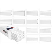 Sockelleisten aus hdps - hochdichtes Styropor, leicht & schlagfest Cosca Stuckleisten cp: Max. Paket (bester Meterpreis), CP14 - 20 x 99 mm von COSCA