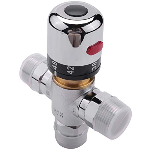 Massives Kupfer 3 Thermostat-Mischventil 3/4 Zoll Solarwarmwasserbereiter Ventil Regulierung Temperatur Regelventil von COSINE