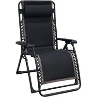 Defibrico - Klappbarer liegestuhl relax sessel gepolstert mod. Comfort xxl schwarz Defibrico - Klappbarer liegestuhl relax sessel gepolstert mod. Comfort xxl schwarz von DEFIBRICO