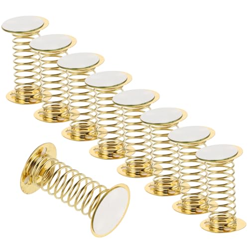 COSMEVIVI 10 Stück Federbasis Ornamente Schüttelkopf Puppenfederkopf Puppenfederständer DIY Heimdekoration Puppenkopfbasis Armaturenbrett Spielzeugbasis Armaturenbrett von COSMEVIVI
