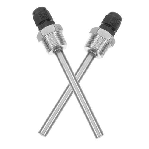 COSMEVIVI 2 Stück Edelstahl Tauchhülse Temperatursensor Gewindefrei für Wassererhitzer Thermometer Ersatzteil Temperaturfühler Heizung Kompatibel COSMEVIVI 2 Stück Edelstahl Tauchhülse Temperatursensor Gewindefrei für Wassererhitzer Thermometer Ersatzteil Temperaturfühler Heizung Kompatibel von COSMEVIVI