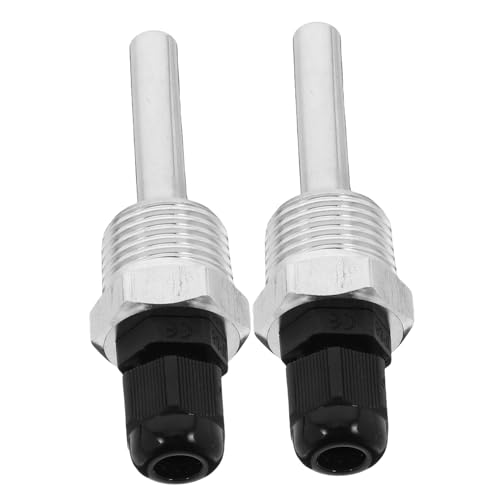 COSMEVIVI 2 Stück Teiliges Edelstahl Tauchhülse für Temperaturfühler Verschweißungsfreie Tauchhülse Hohe Hitzebeständigkeit Kompatibel für Wassererhitzer und Thermometer Einfache Montage von COSMEVIVI