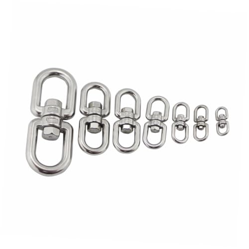 COSMEVIVI 2 Stücke Edelstahl Drehbare Doppelte Aufhängehaken mit Wirbel Verdrehfreie Halterung für Pflanzenkörbe Windspiele Vogelfutterspender im Garten Zuhause Geschäft COSMEVIVI 2 Stücke Edelstahl Drehbare Doppelte Aufhängehaken mit Wirbel Verdrehfreie Halterung für Pflanzenkörbe Windspiele Vogelfutterspender im Garten Zuhause Geschäft von COSMEVIVI