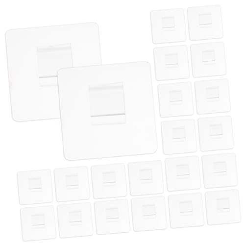 COSMEVIVI 20 Stück Selbstklebende Wandhaken Transparent Förmig Bad Küche Dusche Ohne Bohren Starke Haftung Für Handtücher Duschregal Seifenhalter Organizer von COSMEVIVI