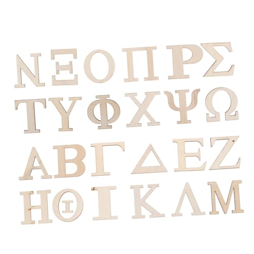 COSMEVIVI 24 Stück Teiliges Holzbuchstaben für Alphabet Lernen Naturbelassene Buchstabenfliesen für Montessori DIY Basteln und Wortbildung im Klassenzimmer und Zuhause von COSMEVIVI