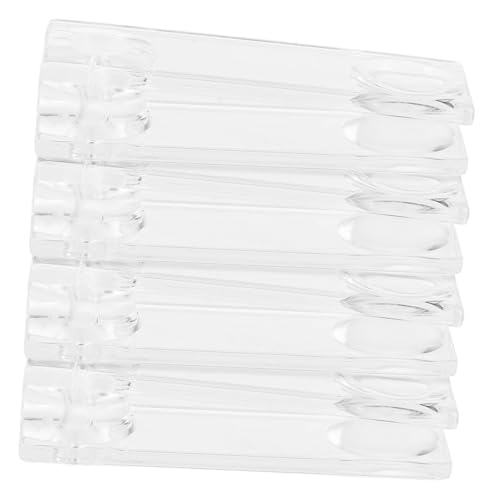 COSMEVIVI 4 Stück Teiliges Transparenter Vorhangzuggriff aus Kunststoff Ergonomisch Geformt Einsetzbar für Jalousien und Rollos Einfach zu Ersetzen Stilvolles Fensterzubehör von COSMEVIVI