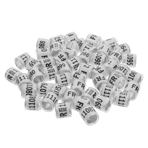 COSMEVIVI 50 Stück Aluminium Taubenbeinringe Weiß Standard Taubenfußringe Für Französische Tauben Zur Identifizierung Und Sicherem Rennen Geeignet COSMEVIVI 50 Stück Aluminium Taubenbeinringe Weiß Standard Taubenfußringe Für Französische Tauben Zur Identifizierung Und Sicherem Rennen Geeignet von COSMEVIVI