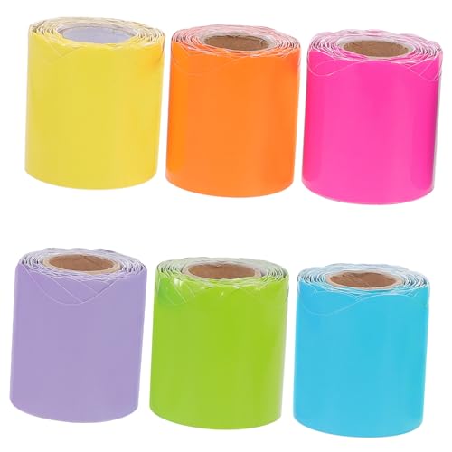 COSMEVIVI 6 Rollen Wasserdichter Bulletin Board Border Trim Papierrahmen Dekorative Schul und Klassenzimmer Wanddeko Glatte Oberfläche Vielseitige Tafelrandgestaltung COSMEVIVI 6 Rollen Wasserdichter Bulletin Board Border Trim Papierrahmen Dekorative Schul und Klassenzimmer Wanddeko Glatte Oberfläche Vielseitige Tafelrandgestaltung von COSMEVIVI