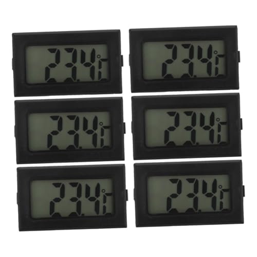 COSMEVIVI 6 Stück Digitales Eingebettetes Thermometer mit Klarem Display Präzise Temperaturmessung für Innen Außenbereiche Kompakte Bauweise Vielseitig Einsetzbar für Raumthermometer und COSMEVIVI 6 Stück Digitales Eingebettetes Thermometer mit Klarem Display Präzise Temperaturmessung für Innen Außenbereiche Kompakte Bauweise Vielseitig Einsetzbar für Raumthermometer und von COSMEVIVI