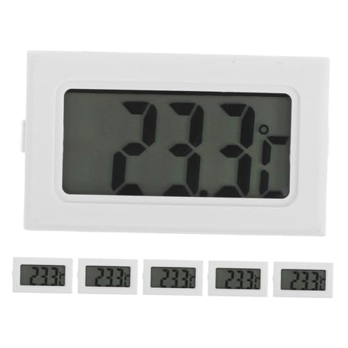 COSMEVIVI 6 Stück Teiliges Digitales Thermometer mit Klarem Lcd-display Präziser Temperatursensor Eingebettetes Kompaktes Design Geeignet für Innenräume Wie Zuhause Büro und Garage von COSMEVIVI