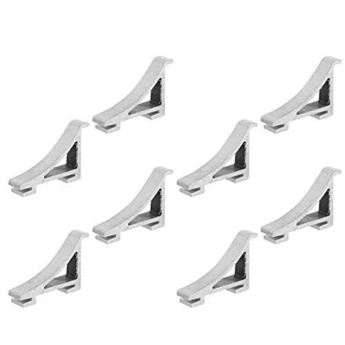 COSMEVIVI 8Stücke Kühlschrank Regal Clips aus Aluminium Stabile Unterstützung für Gefrier Kühlschränke Installieren Langlebig Robust für Organisation COSMEVIVI 8Stücke Kühlschrank Regal Clips aus Aluminium Stabile Unterstützung für Gefrier Kühlschränke Installieren Langlebig Robust für Organisation von COSMEVIVI