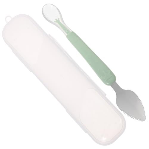 COSMEVIVI Babylöffel Schaberlöffel mit Aufbewahrungsbox Doppelseitiger Schaber für Babybrei und Fruchtpüree Frei und Sicher Geeignet Ab Monate Ergonomisch und Leicht zu Reinigen COSMEVIVI Babylöffel Schaberlöffel mit Aufbewahrungsbox Doppelseitiger Schaber für Babybrei und Fruchtpüree Frei und Sicher Geeignet Ab Monate Ergonomisch und Leicht zu Reinigen von COSMEVIVI