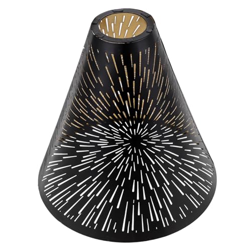 COSMEVIVI Eisen Lampenschirm Hängelampe Hohlgearbeitetes Design Lampenschirm mit Goldener Innenseite für Wohnzimmer Flur Bar Dekoration von COSMEVIVI