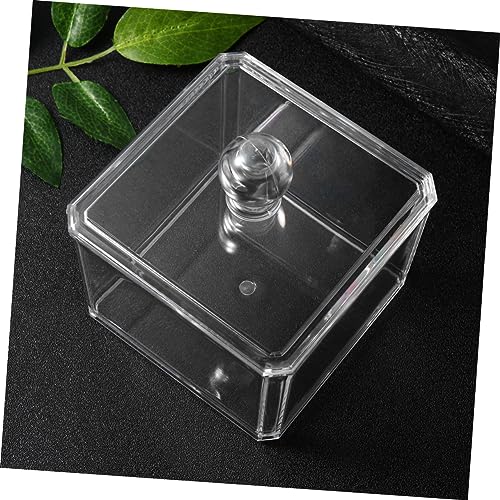 COSMEVIVI Eleganter Quadratischer Behälter Deckel Für Kosmetische Aufbewahrungsbox Aus Acryl Für Schmucktupfer von COSMEVIVI