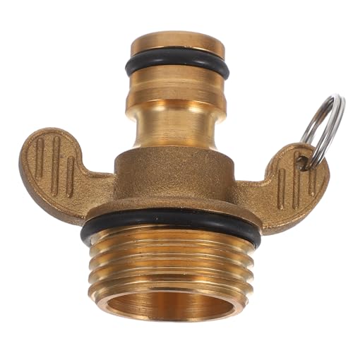 COSMEVIVI Gartenschlauch-Schnellverbinder, Messing, 3/4 Zoll Gewinde, Wasserschlauchadapter, Wasserrohrverbinder, Schnelltrennkupplung für den Außenbereich von COSMEVIVI