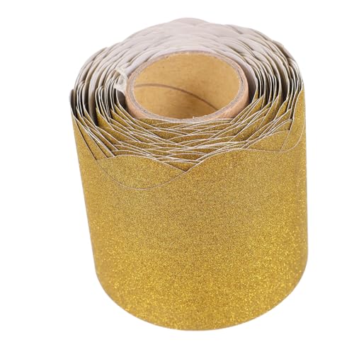 COSMEVIVI Goldener Welliger Papier-rahmen Wasserfester Schwarzer Tafelbordüren-aufkleber Dekorative Rahmenfolie für Klassenzimmer Bulletin Board Border ohne Kleber Farbiger Papierstreifen COSMEVIVI Goldener Welliger Papier-rahmen Wasserfester Schwarzer Tafelbordüren-aufkleber Dekorative Rahmenfolie für Klassenzimmer Bulletin Board Border ohne Kleber Farbiger Papierstreifen von COSMEVIVI