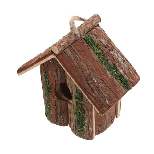 COSMEVIVI Hängendes Vogelhaus für Dekoratives Holz Nistkästchen für Garten und Terrasse zur Verschönerung Ihres Außenbereichs mit Optimaler Belüftung und Rustikalem Design von COSMEVIVI
