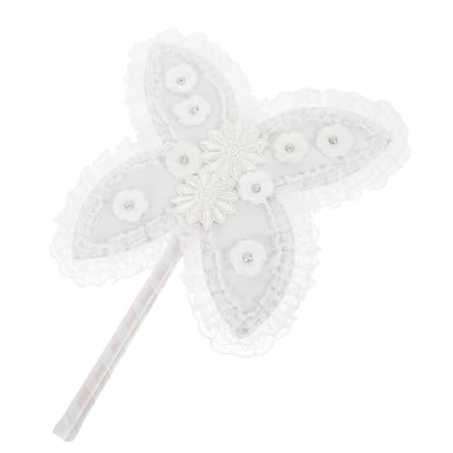 COSMEVIVI Handgefertigter Spitzen Handfächer Butterfly Form Leichter Tanzparty Fächer für Braut Hochzeit Vintage Stil Stilvolle Dekoration COSMEVIVI Handgefertigter Spitzen Handfächer Butterfly Form Leichter Tanzparty Fächer für Braut Hochzeit Vintage Stil Stilvolle Dekoration von COSMEVIVI