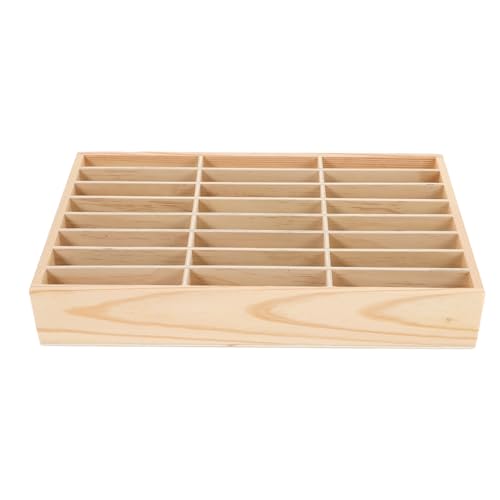 COSMEVIVI Holz Handyhalter mit Mehrfachfächern Mobiler Organizer für Schreibtisch und Büro Kompakte Aufbewahrungsbox für Klassenzimmer Meetingraum Telefonhalter für Effiziente Tischordnung von COSMEVIVI