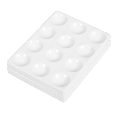 COSMEVIVI Keramik Reaktionsplatte mit Löchern Abriebfestes Porzellan Spot Plate Vielseitiges Laborgerät für Chemische Experimente Langlebig und Wiederverwendbar für Wissenschaftliche COSMEVIVI Keramik Reaktionsplatte mit Löchern Abriebfestes Porzellan Spot Plate Vielseitiges Laborgerät für Chemische Experimente Langlebig und Wiederverwendbar für Wissenschaftliche von COSMEVIVI