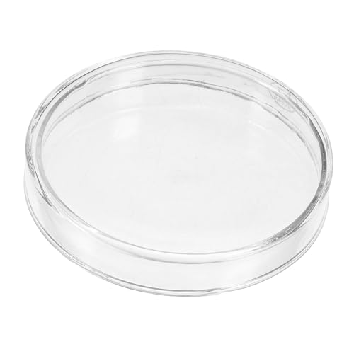 COSMEVIVI Labor-petrischale aus Hochborosilikatglas Hitzebeständig Dickwandig Flacher Boden für Zell Gewebekultur Langlebig Leicht zu Reinigen für Chemie Laboranwendungen von COSMEVIVI