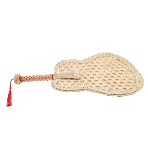 COSMEVIVI Leichter Handgewebter Chinesischer Fächer aus Stroh Traditioneller Sommer Handventilator mit Robustem Design für Hochzeiten Strandpartys und Dekorative Kühlung Zuhause von COSMEVIVI