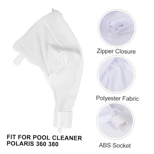 COSMEVIVI Pool Vacuum Cleaner Filterbeutel Kompatibel mit Polaris Langlebiger Mesh-filterbeutel Wiederverwendbar Installieren zur Aufnahme von Blättern und Feststoffen von COSMEVIVI